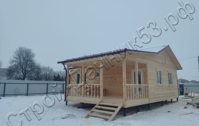 4 Каркасно-щитовой дом   Д-3, 9х8,5м, 67,5 М², Владимирская область, Ковровский район, село Большие Всегодичи. (16)